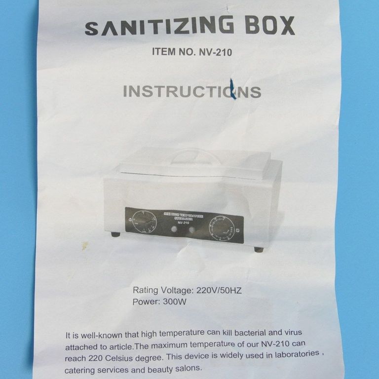 Стерилізатор сухожар для манікюрних і педикюрних інструментів NV-210. Код:null. Зображення 9
