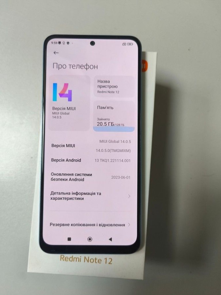 Оголошення Xiaomi redmi note 12 4/128gb Б/У