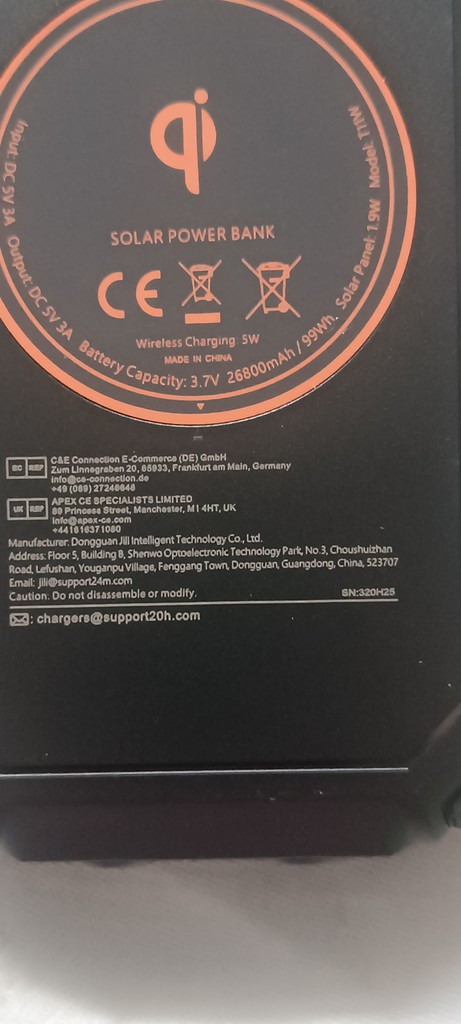 Solar Power Bank 320H25 Код:null. Зображення 6