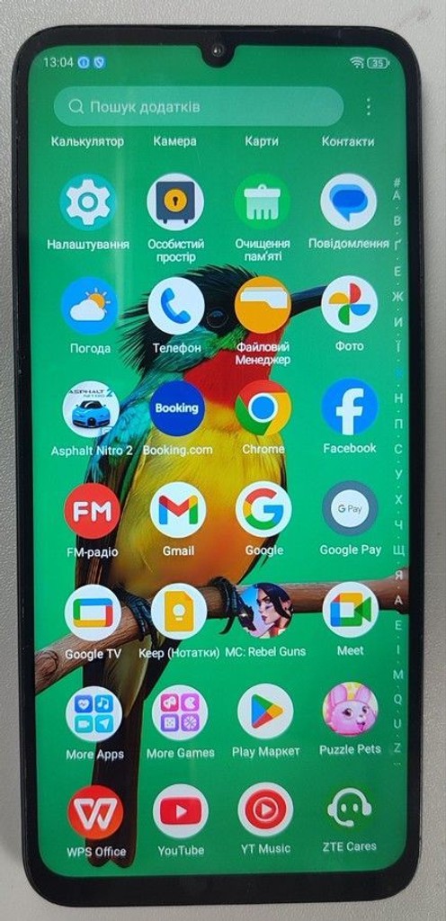Объявление Zte Blade A55 4/128GB Blue Б/У