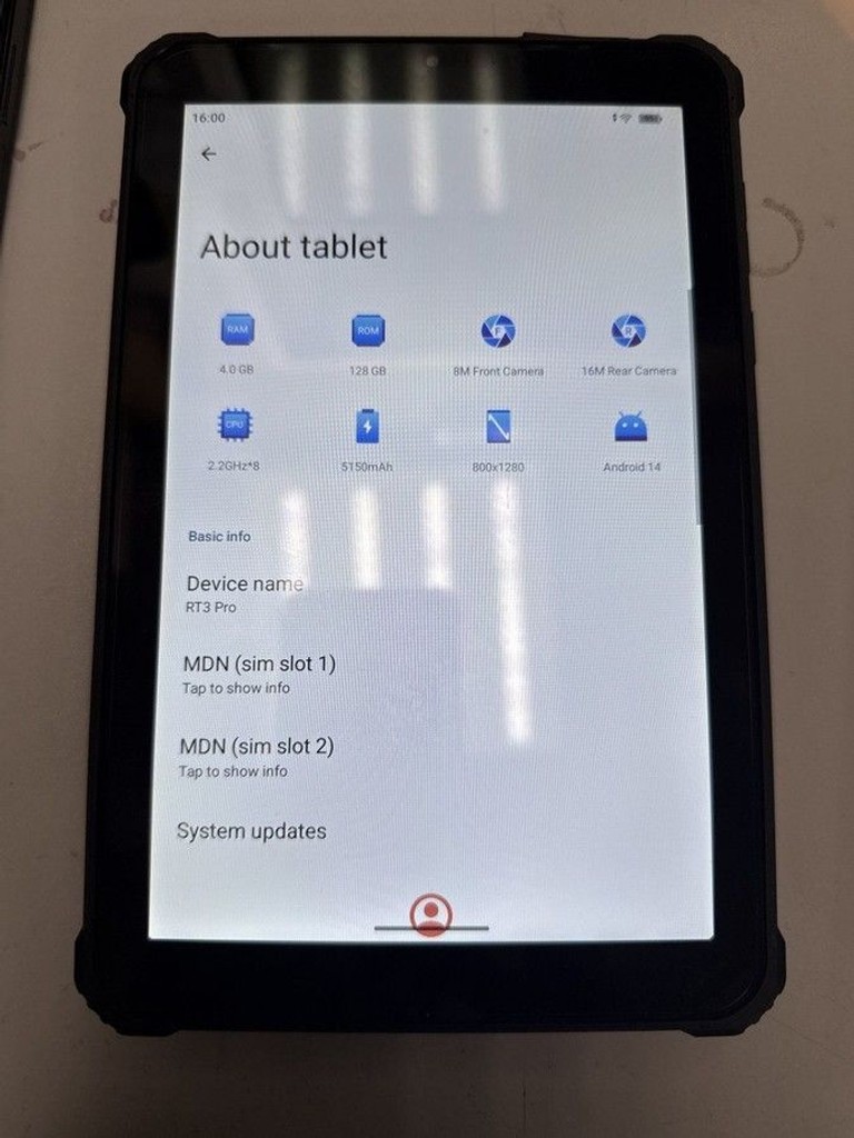 Объявление Oukitel Pad RT3 Pro 4/128GB Black Б/У