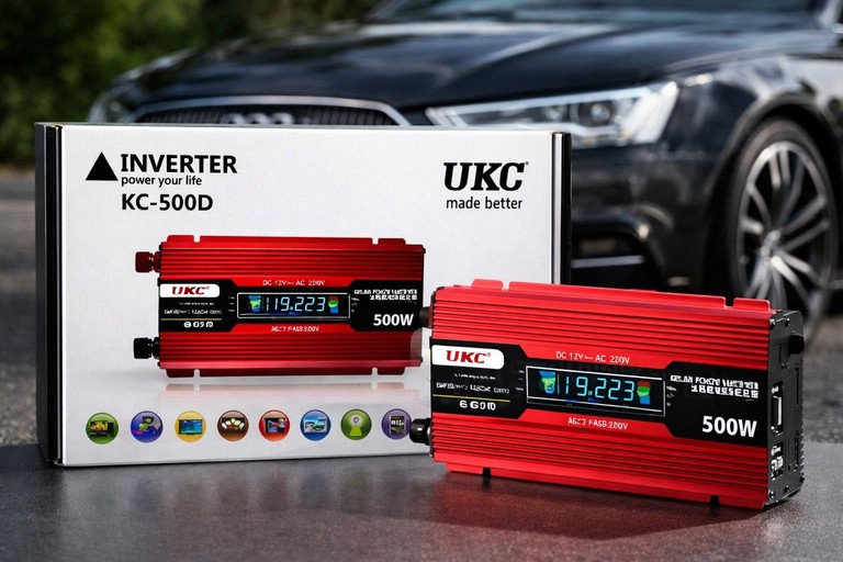 Перетворювач AC/DC KC-500D 500W+lcd, Інвертор у машину Код:null. Зображення 5