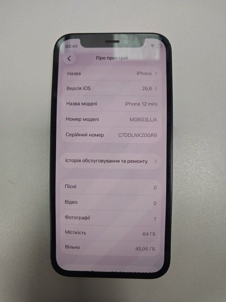 Оголошення Apple iPhone 12 mini 64GB (PRODUCT)RED Б/У