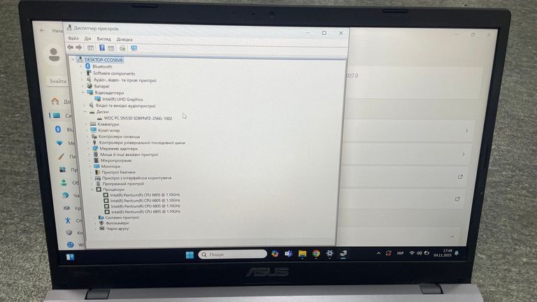 Дешиво Asus єкр. 14/ pentium 6805u 1.1ghz/ ram4gb/ ssd256gb/ uhd с ломбарда