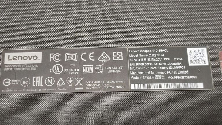 Lenovo 15/amd a6 7310 ddr3/4gb ddr3/hdd 500 gb/ssd *відсутній/*інтегрована Код:01-200625152. Изображение 10