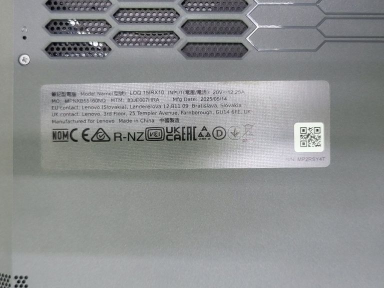 Дешево Lenovo 15/core i5-13450hx ddr5/24gb ddr5/hdd *відсутній/ssd 512 gb/rtx 5060 8gb з ломбарду