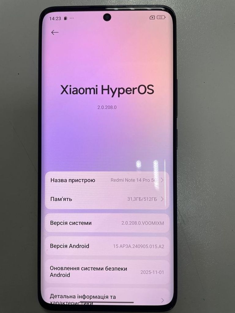 Дешиво Xiaomi redmi note 14 pro 5g 12/512gb с ломбарда