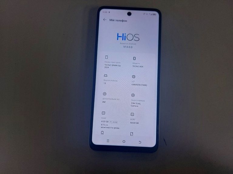 Купити Tecno spark go 2024 4/64gb Б/У