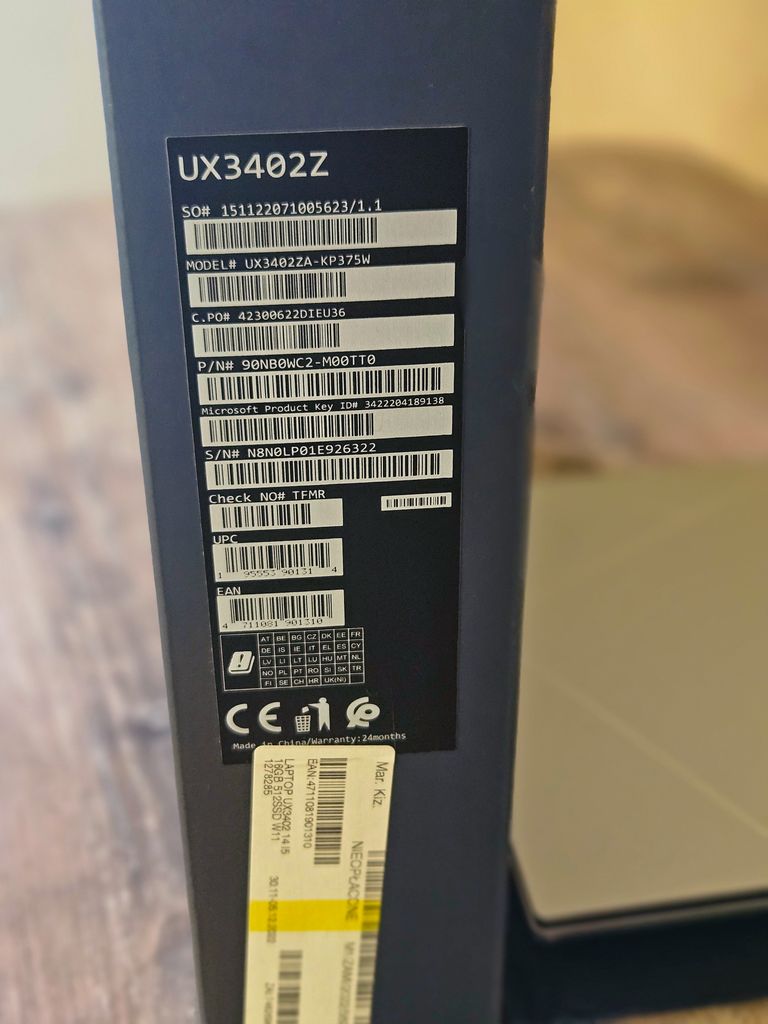 Asus Zenbook 14 OLED UX3402ZA (UX3402ZA-KM319W, 90NB0WC1-M00RJ0) Код:null. Зображення 5