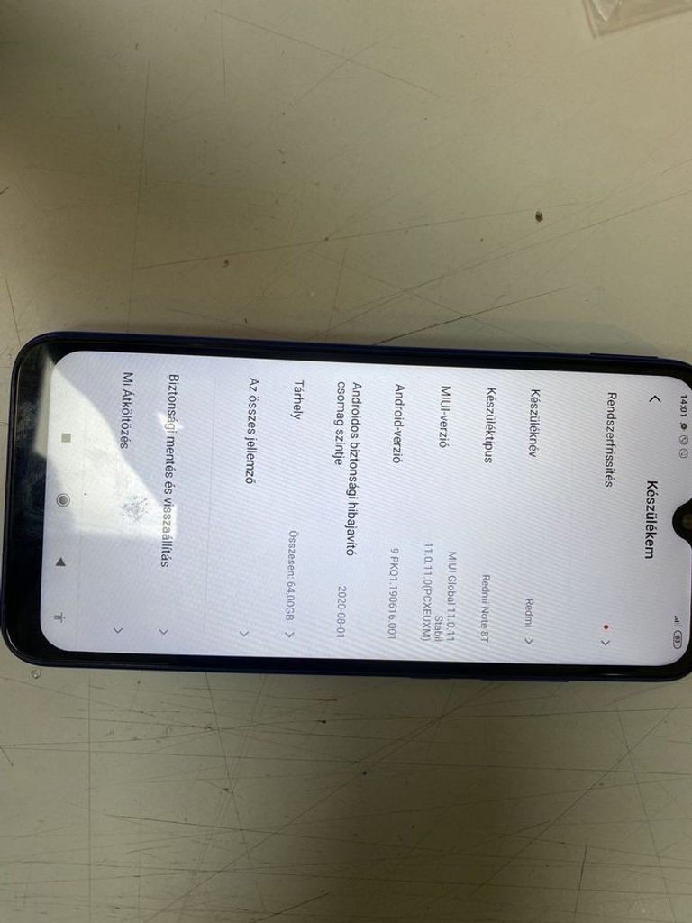 Объявление Xiaomi Redmi Note 8T 4/64GB Blue Б/У