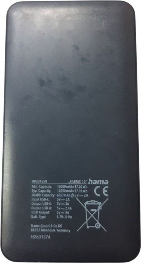 Купить Hama fabric 10 10000mah Б/У