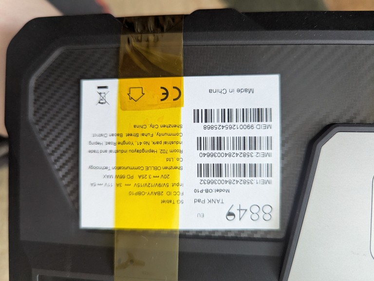 Unihertz 8849 Tank Pad Код:null. Зображення 7