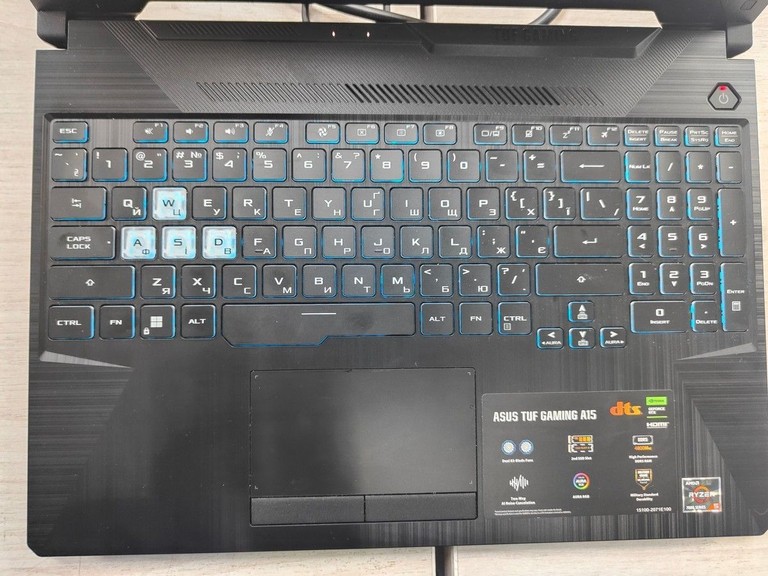 Розпродаж Asus 15/ryzen 5 7535hs ddr5/16gb ddr5/hdd *відсутній/ssd 500 gb/geforce rtx2050 4gb, продавець Техноскарб