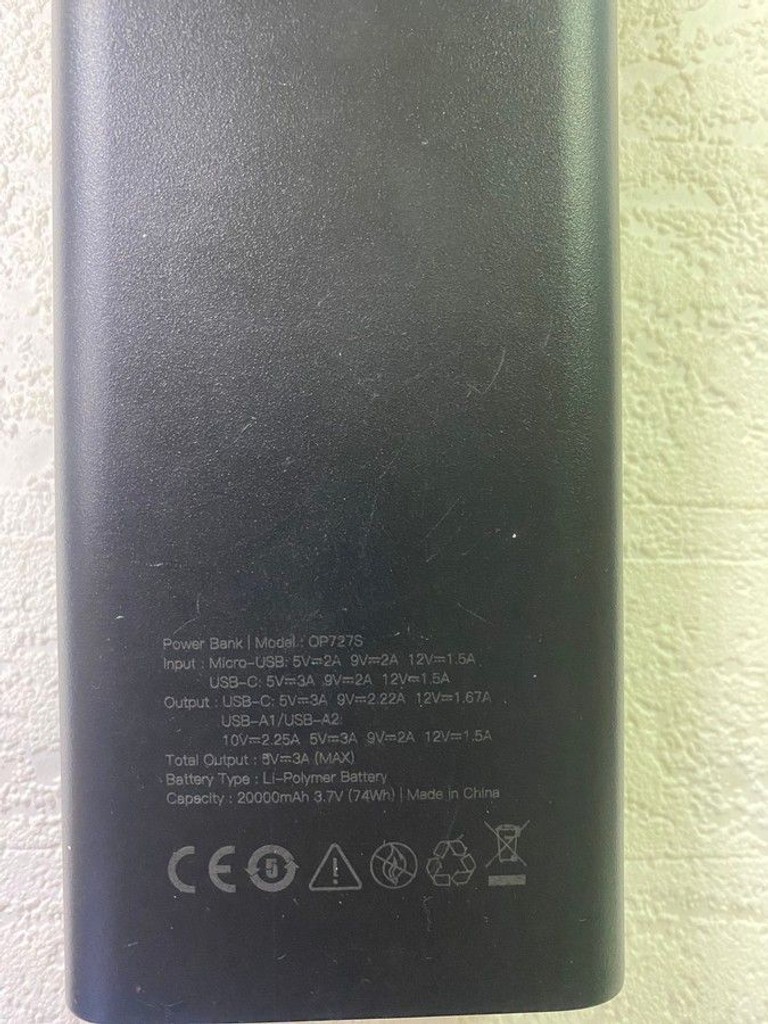 Wst op727s pd22.5w+qc3.0 20000mah Код:01-200962589. Изображение 5
