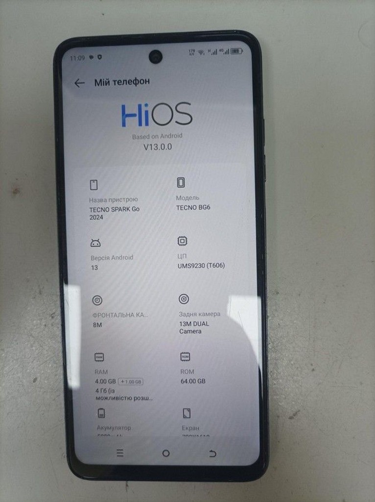 Оголошення Tecno spark go 2024 4/64gb Б/У