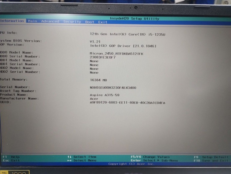 Acer 15/core i5-1235u ddr5/16gb ddr5/hdd *відсутній/ssd 512 gb/*інтегрована Код:01-200997343. Зображення 10