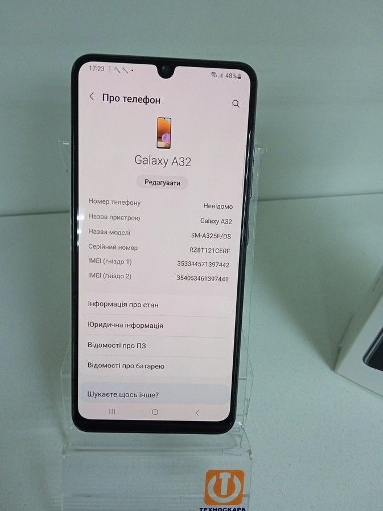 Оголошення Samsung Galaxy A32 4/64GB Black (SM-A325FZKD) Б/У