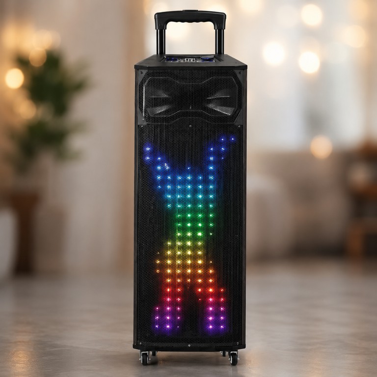 Купити Портативна колонка T8 / Акустична колонка UKC T8 Pro / Bluetooth, FM, Karaoke акустична система Б/У