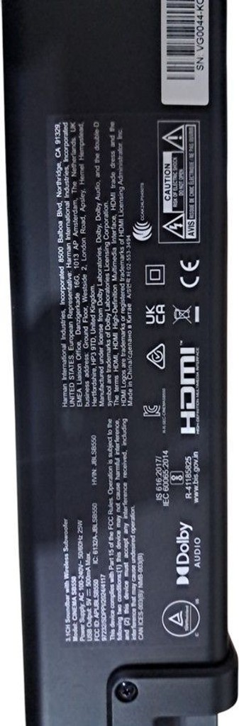 Розпродаж Jbl Cinema SB550 (JBLSB550BLK), продавець Техноскарб