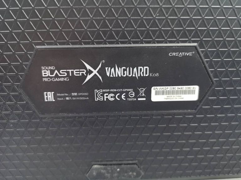 Sound Blasterx vanguard k08