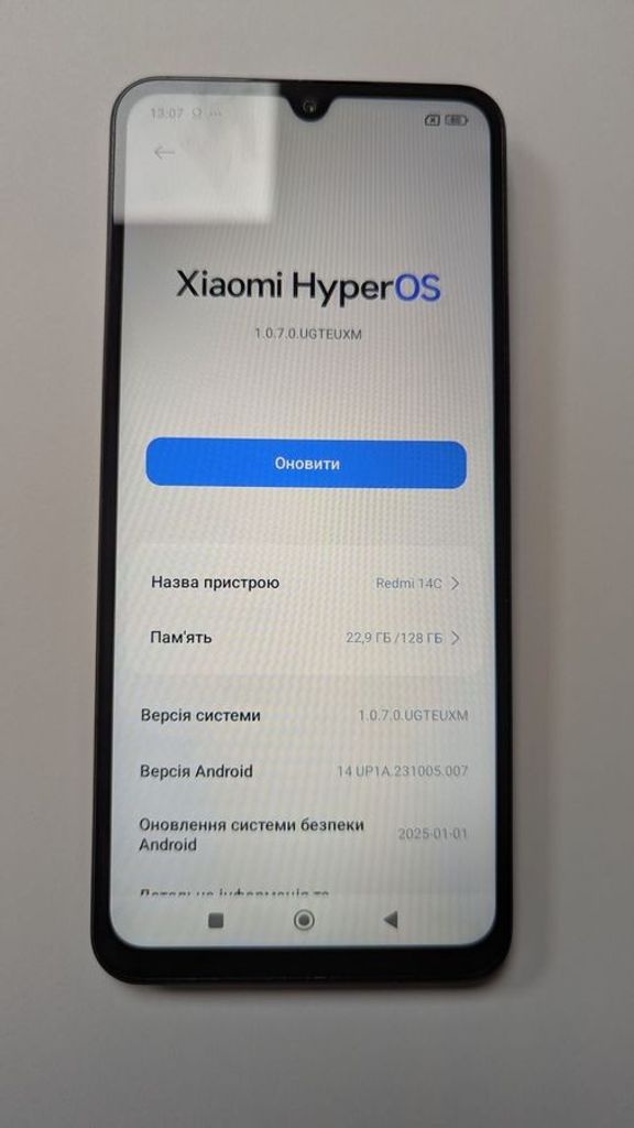 Объявление Xiaomi redmi 14c 4/128gb Б/У