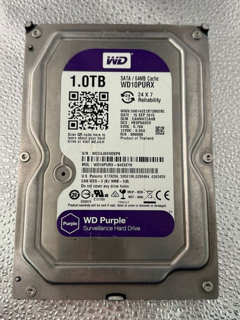 Купить Wd purple wd10purx Б/У