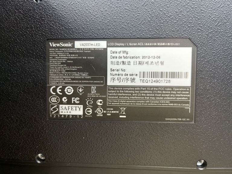 Viewsonic va2037m Код:01-200740071. Зображення 5