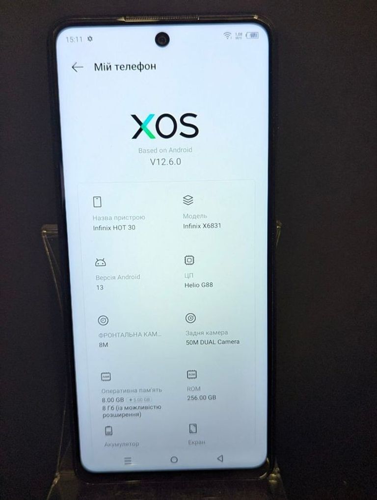 Infinix hot 30 x6831 8/256gb Код:01-200816380. Зображення 5