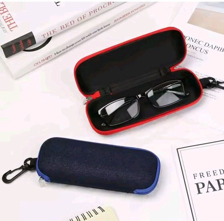 твердий, чохол для окулярів темно-синього кольору Oxford EVA! Код:null. Изображение 5