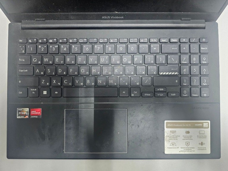 Дешиво Asus 15/ryzen 5 7520u ddr5/16gb ddr5/hdd *відсутній/ssd 512 gb/*інтегрована с ломбарда