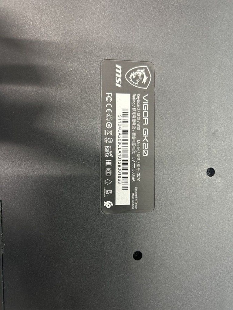 Оголошення Msi vigor gk20 Б/У