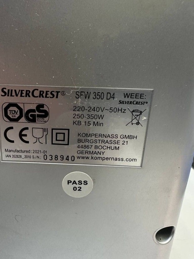 Silvercrest SFW 350 D4 Код:01-201161918. Изображение 6