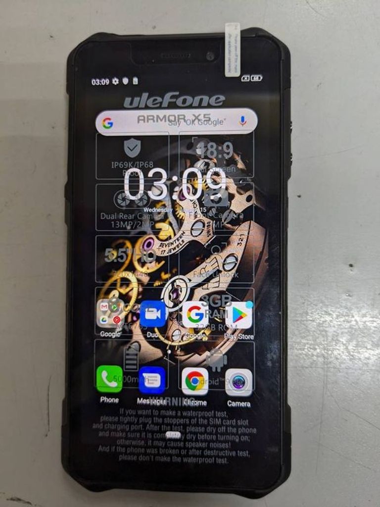 Ulefone Armor X5 3/32GB Black (6937748733249)