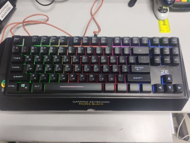 Объявление 2E gaming kg355 led 87key usb Б/У