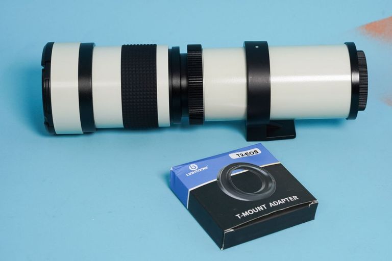 Дешиво Акція! LIGHTDOW 420-800mm. F/8.3-16 HD супертелефото ручний зум-об'єктив із кріпленням T-Mount для дзеркальних камер Canon. Niko с ломбарда