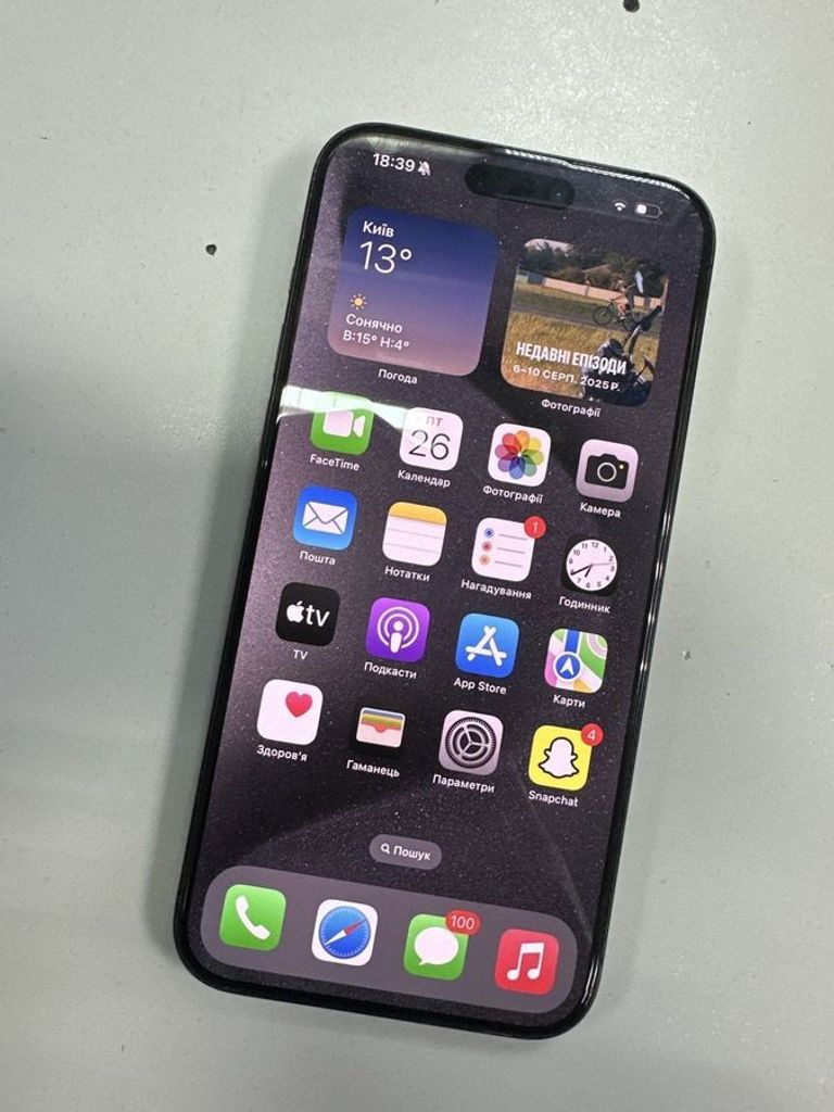 Оголошення Apple iPhone 15 Pro Max 256GB eSIM Blue Titanium (MU693) Б/У