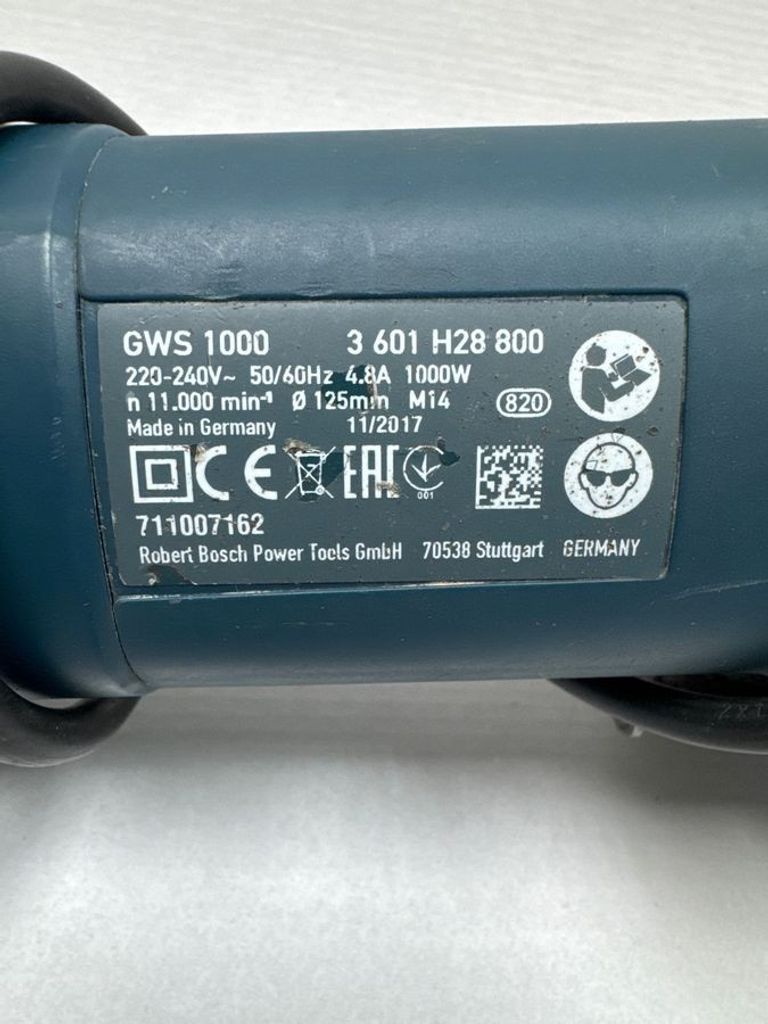 Объявление Bosch GWS 1000 (0601828800) Б/У