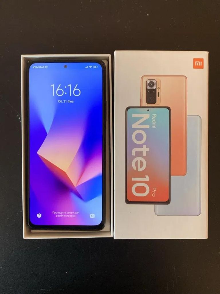 Купить Xiaomi Redmi Note 10 Pro 6/128 Onyx Gray Б/У