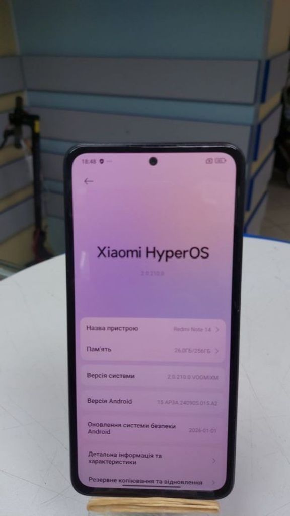 Дешево Xiaomi redmi note 14 8/256gb з ломбарду