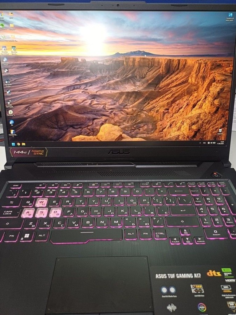 Купити Asus 17/ryzen 7 7435hs ddr5/16gb ddr5/ssd 512 gb/geforce rtx2050 4gb Б/У