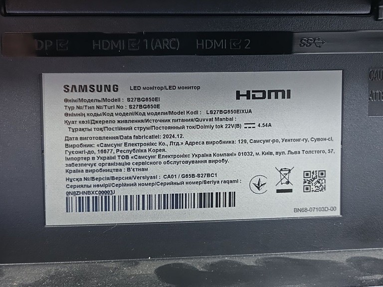 Samsung odyssey g6 s32bg650 Код:01-201043710. Зображення 6
