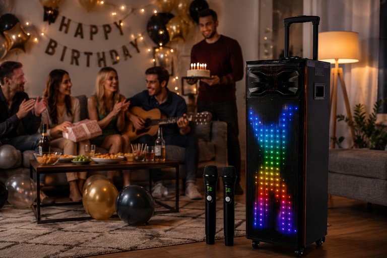 Оголошення Портативна колонка T8 / Акустична колонка UKC T8 Pro / Bluetooth, FM, Karaoke акустична система Б/У