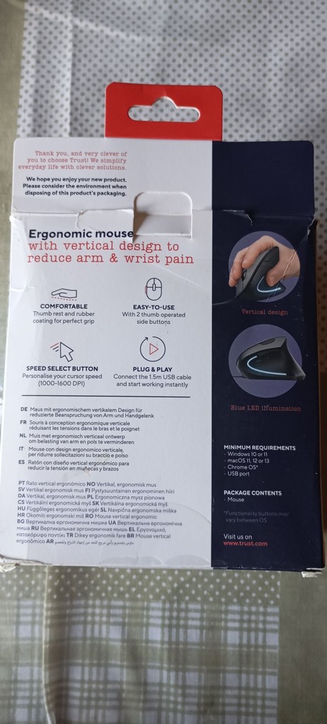 Объявление Trust Verto Ergonomic Black (22885) Б/У