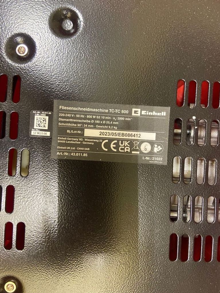 Оголошення Einhell tc-tc 800 Б/У