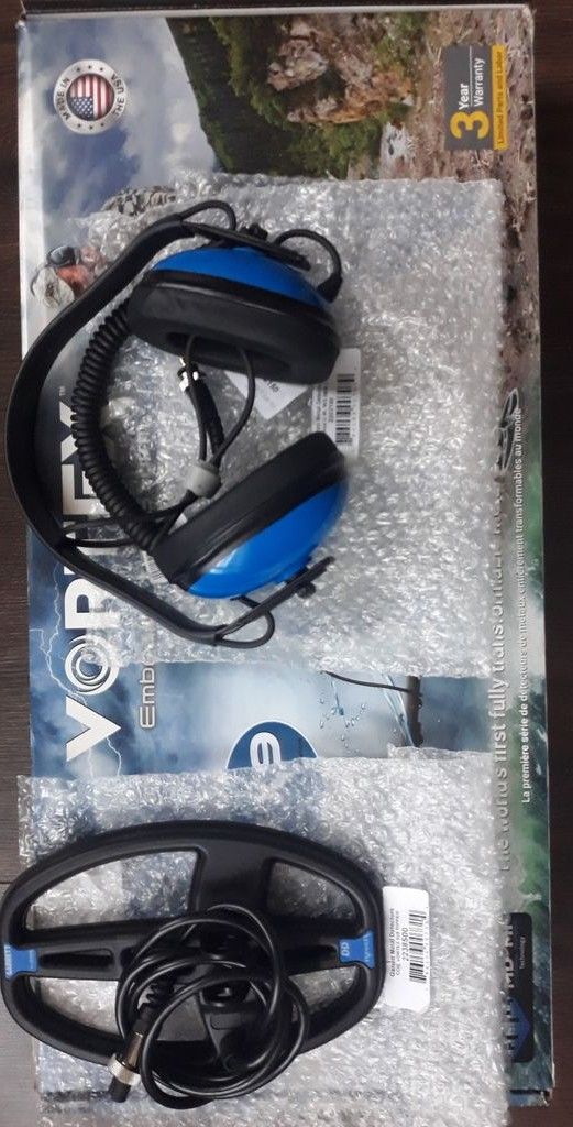 Оголошення Garrett Vortex VX9 + Підводні навушники і котушка GARRETT 5x8" DD RIPPER VORTEX Б/У