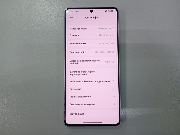 Оголошення Xiaomi redmi note 14s 8/256gb Б/У