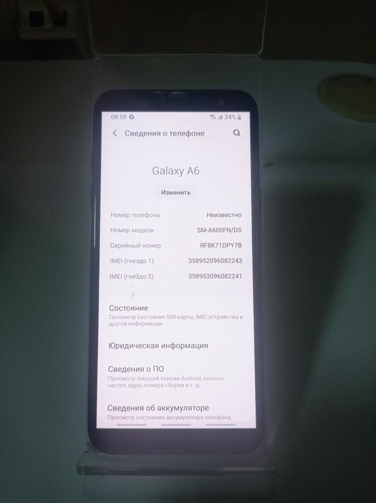 Объявление Samsung sm-a600fn galaxy a6 duos Б/У