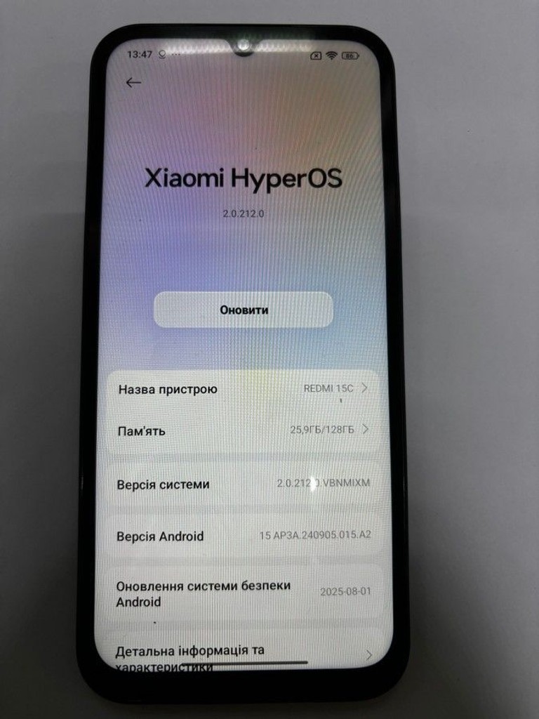 Купити Xiaomi Redmi 15C 5G 4/128GB Midnight Black Б/У