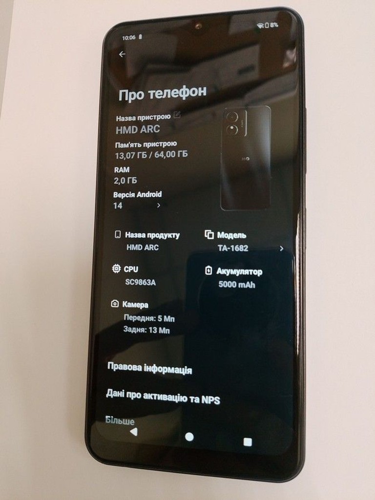 Объявление Hmd ARC 2/64GB Shadow Black (6438409102201) Б/У
