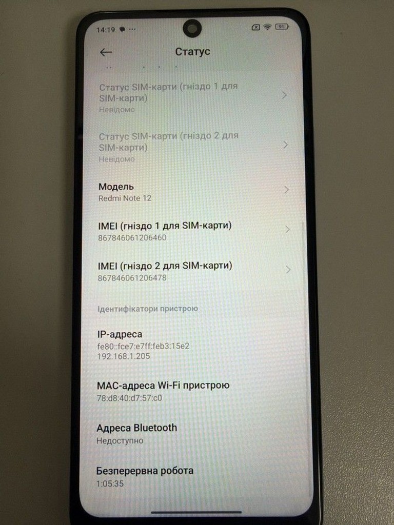 Дешево Xiaomi redmi note 12 4/128gb з ломбарду